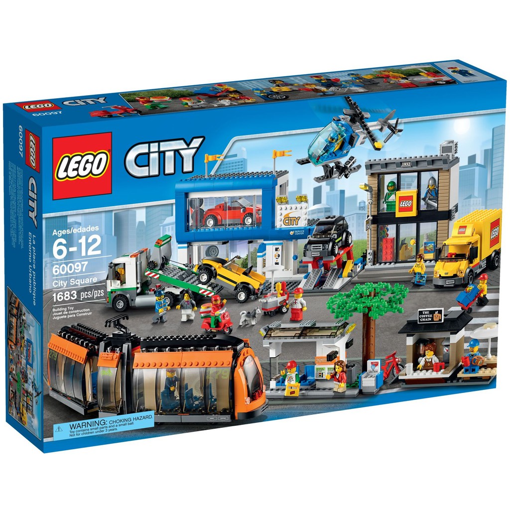 盒損 [正版] 樂高 LEGO 60097 城市廣場 (全新未拆品) 城市 系列 City Square 絕版 現貨