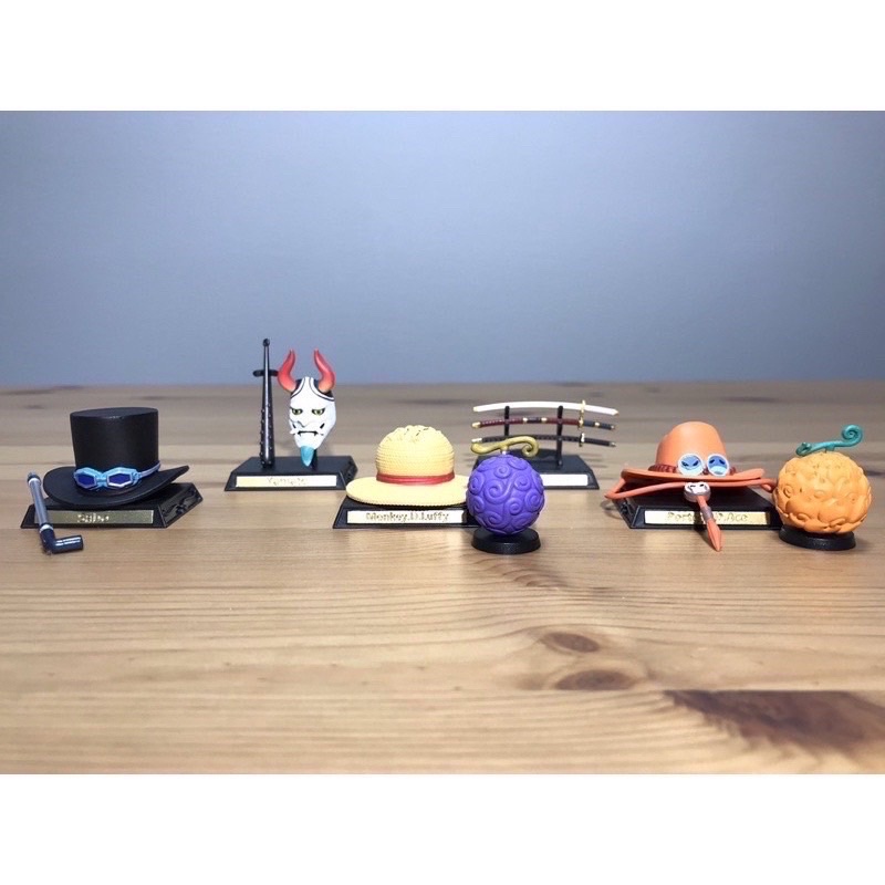 全新現貨 草帽 橡膠果實 火焰果實 惡魔果實 配件 轉蛋 扭蛋 航海王 海賊王 迷你收藏組 p1/p2/p3/p4