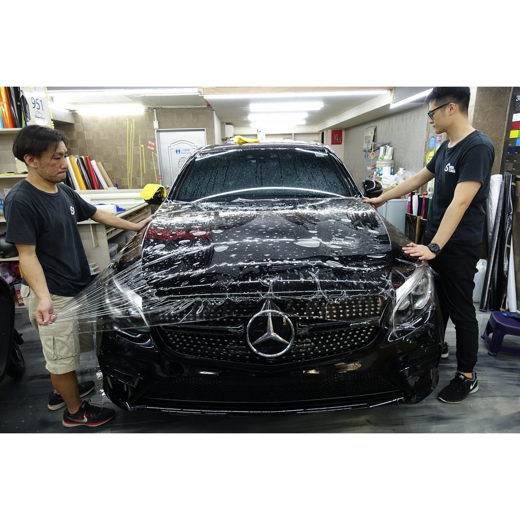 秀卡司汽車包膜 賓士 M-BENZ GLC43COUPE C253 全車包膜細紋自體修復透明犀牛皮 (PPF) C250