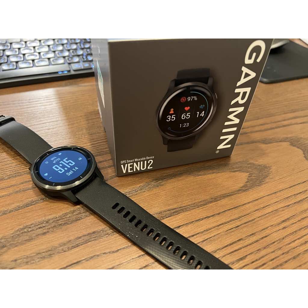 極新GARMIN VENU 2 AMOLED GPS 智慧腕錶 石墨灰