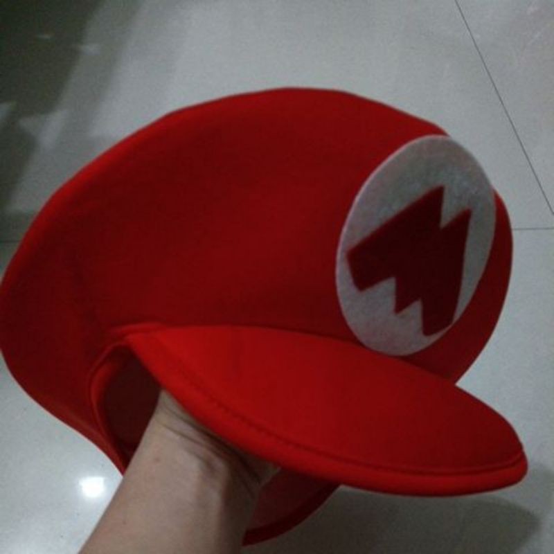 二手近全新 表演造型帽 超級瑪莉紅色帽子