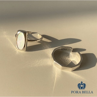 <Porabella>925純銀韓版925銀 氣質ins風 純銀線條個性開口戒指 RINGS