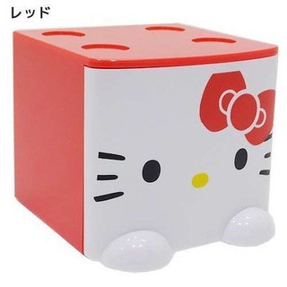 日本 Hello Kitty 積木 收納盒//桌上置物盒
