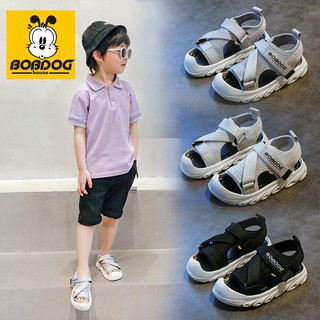 熱賣巴布豆兒童涼鞋男童2021年夏季新款軟底包頭中大童防摔寶寶鞋子