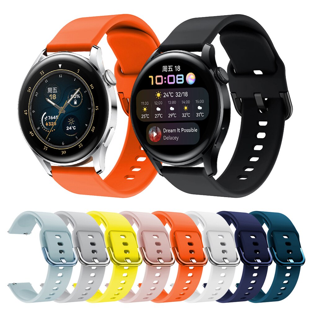 華為手錶 3 GT 2E 2 PRO 智能手錶腕帶手鍊錶帶華為手錶 3 PRO 4Pro 替換錶帶智能手錶腕帶手鍊