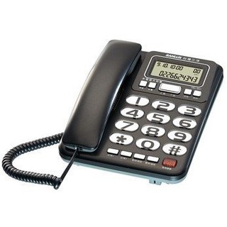 【通訊達人】【含稅價】台灣三洋TEL-857 來電顯示有線電話機_來電超大鈴聲/超大字鍵/單鍵記憶_鐵灰/紅色/銀色可選