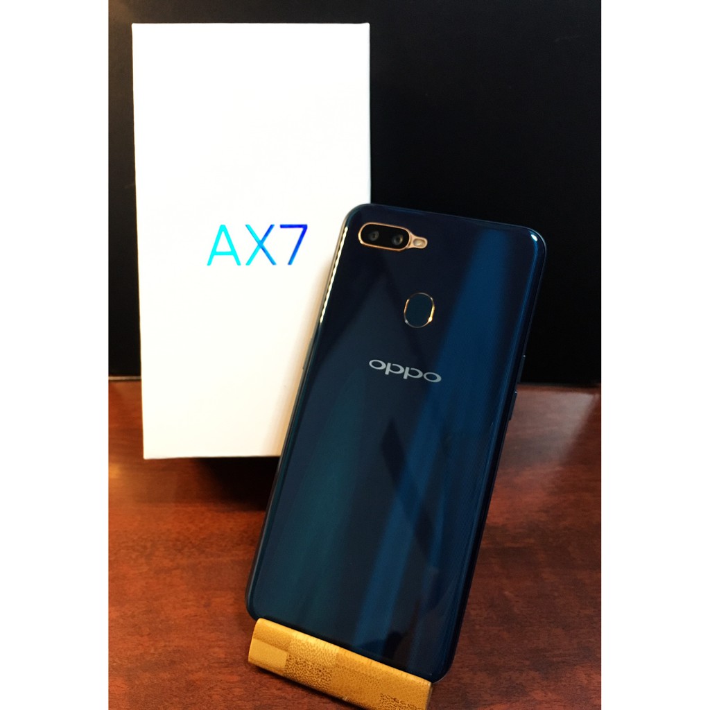 【有隻手機】僅拆封未開通 原廠保固一年 水滴大螢幕 OPPO AX7 4G/64G 琉璃藍