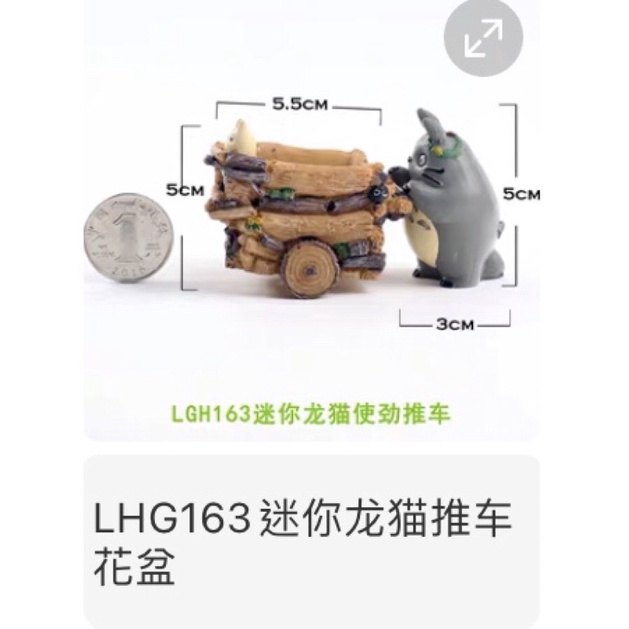 LHG163龍貓推車小花盆