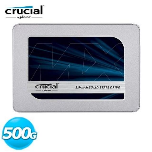 Micron Crucial MX500 500GB SSD(全新未拆封,捷元保固5年)