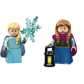 合售【積木2010】樂高 LEGO 71024 冰雪奇緣 艾紗 Elsa + 安娜 全新未拆袋 迪士尼人偶包 9+1