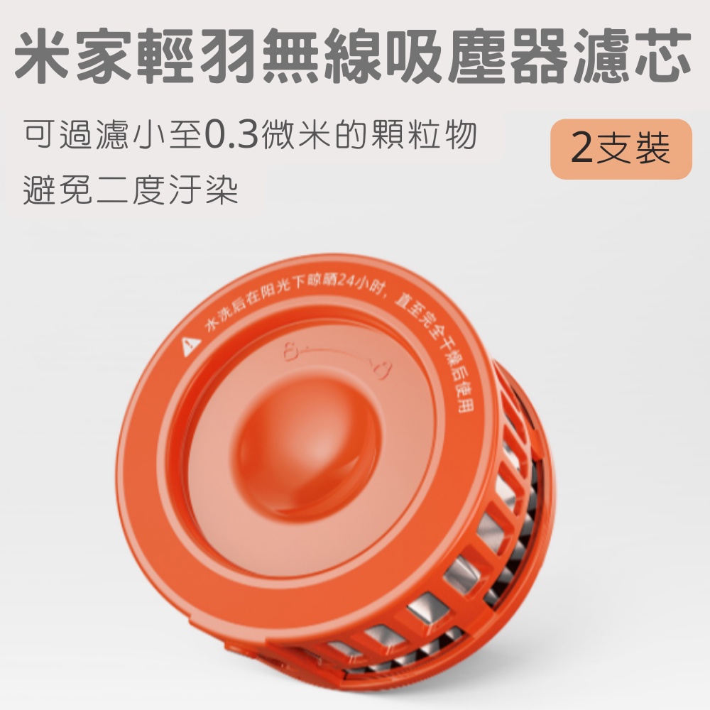Xiaomi 超輕量無線吸塵器 濾芯 米家輕羽無線吸塵器濾芯 兩入 吸塵器濾芯 小米吸塵器 輕量無線吸塵器✬