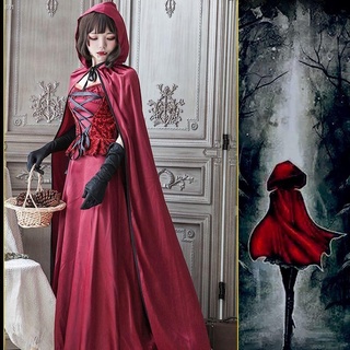 【臺灣 出貨】☢萬聖節 小紅帽 cos服裝 女巫裝 鬼新娘裝 魔法 白雪公主裝 斗篷披風 動漫 cosplay 服裝