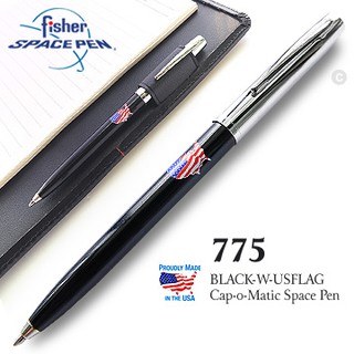 【angel 精品館 】Fisher Space Pen 775 系列Cap-O-Matic美國國旗圖案銀蓋按壓式太空筆