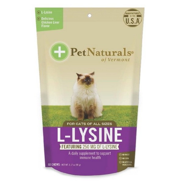 【喵喵喵】 貓用離胺酸離氨酸 60顆Pet Naturals, L-Lysine for Cats