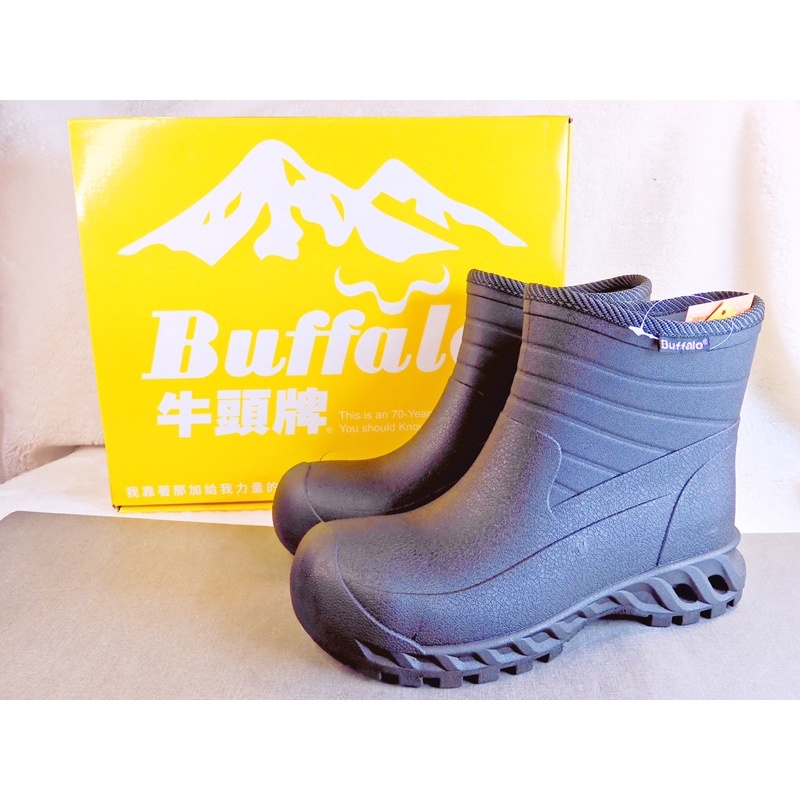 ［附發票 ] Buffalo 牛頭牌🐂一體成型鋼頭雨靴🌧️工地用鞋👷爬山健行⛰️安全舒適✅專利新型鞋墊👍