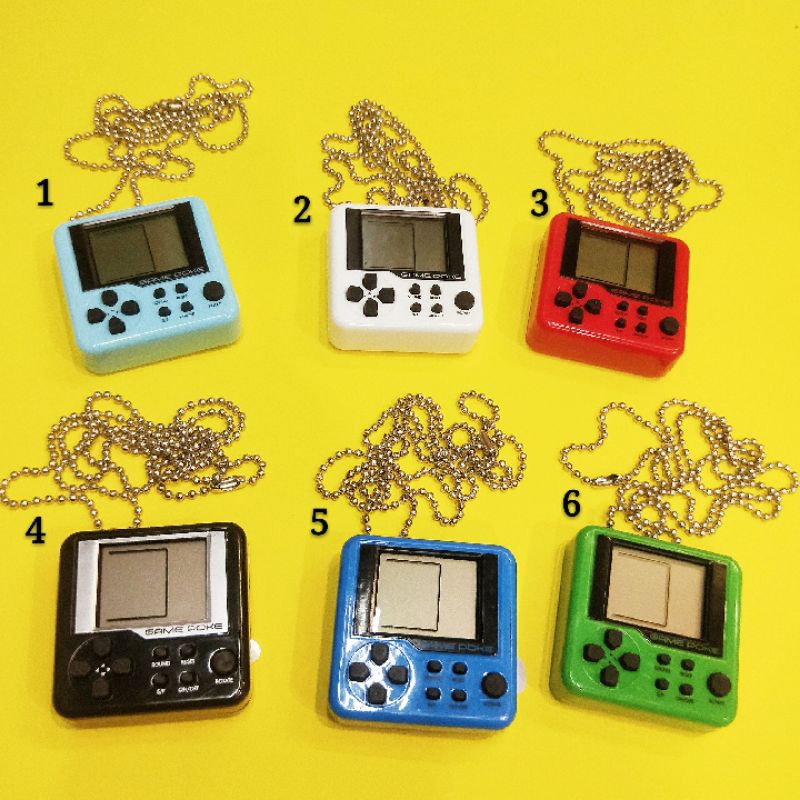 GAME POKE 美式 復古 電動玩具 項鏈 吊飾 掛飾 配件 遊戲機 電玩 彩色 有聲 公仔 電動 玩具