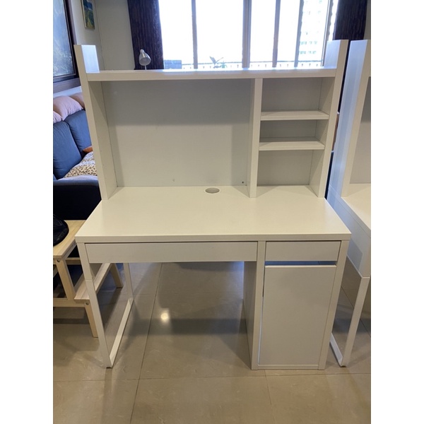 台中二手傢俱勤快二手傢俱-IKEA白色書桌 工作桌3.5尺