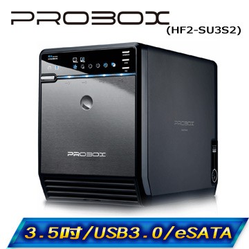 PROBOX 3.5吋USB3.0+e-SATA雙介面4層式多媒體硬碟外接盒 NAS 4T*4共16T