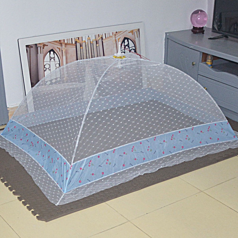 免安裝小孩蚊帳寶寶蚊帳嬰兒床蒙古包支架兒童無底蚊帳可折疊蚊罩