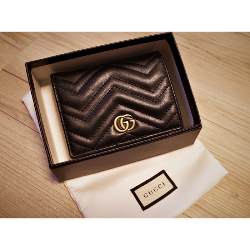 「樂攝屋」義大利代購 Gucci Marmont card case 466492 馬夢短夾 卡包