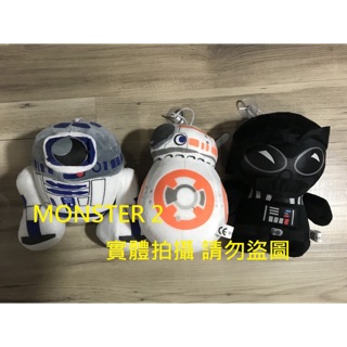 【MONSTER 2】 星際大戰 STAR WARS 黑武士 BB-8 R2-D2娃娃(全新)