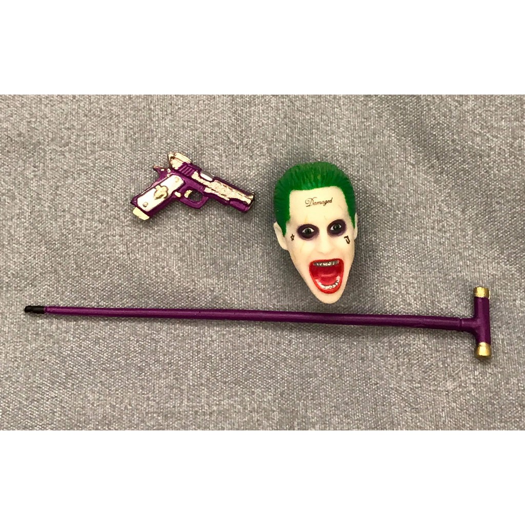 {克拉克玩具}自殺突擊隊 Joker 小丑 傑瑞里圖 人偶 公仔 6吋 頭雕 手杖 槍