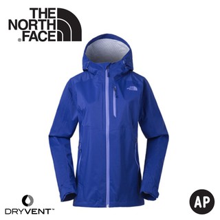 【The North Face 女 DryVent防水外套《藍》】3GIM/防水外套/衝鋒衣/防風外套/保暖外/悠遊山水