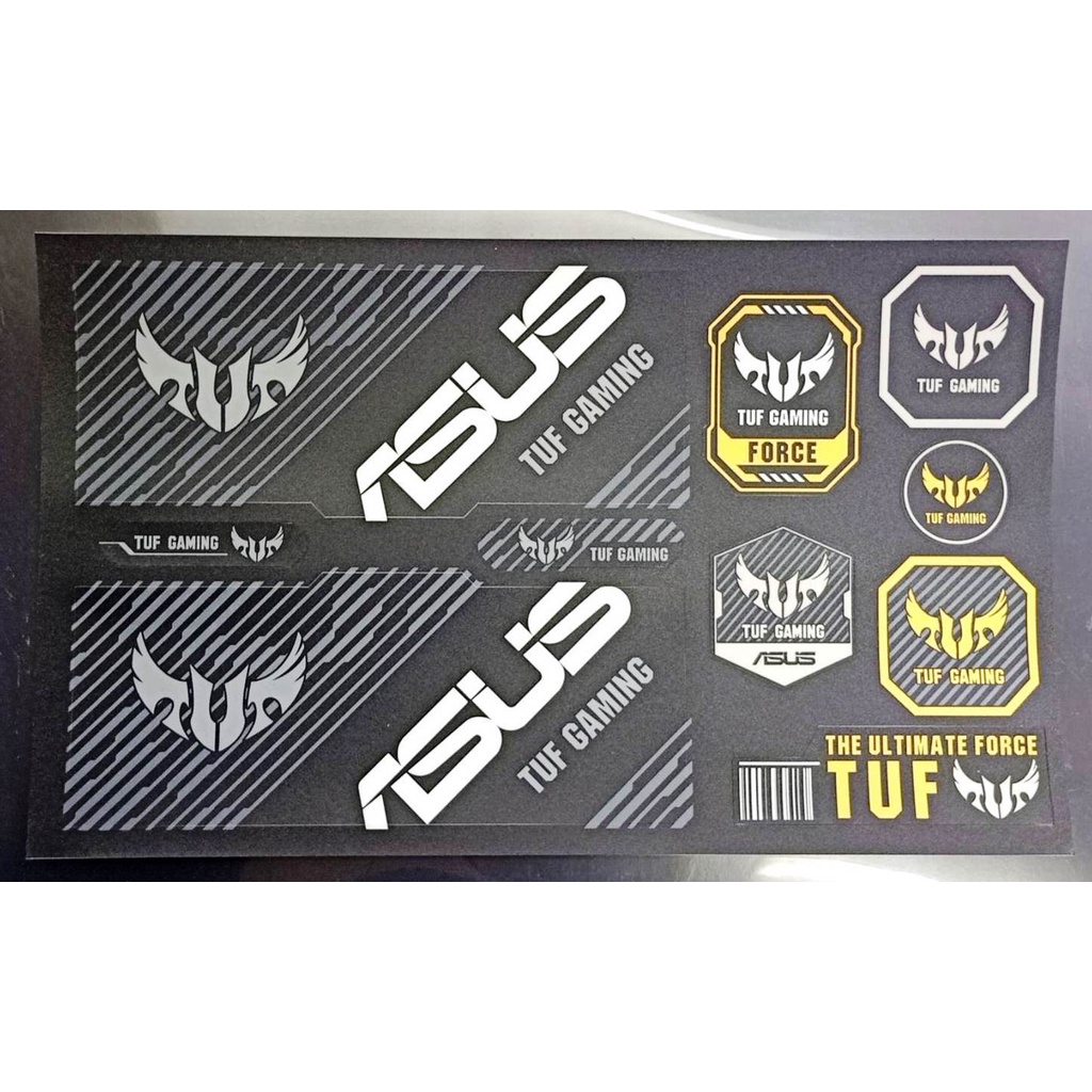 ~ASUS 華碩 TUF 貼紙 TUFGAMING 商標貼 電競 主機板 機殼 電源供應器 電競 個性化 貼紙 只是貼紙