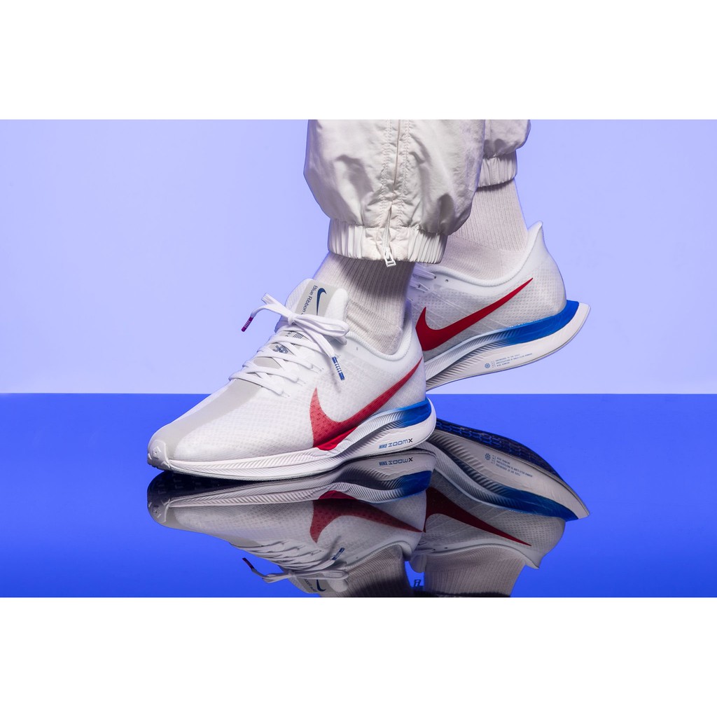 Image of 【鞋惡大叔】Nike Zoom Pegasus 35 Turbo 白紅藍 反光 慢跑鞋 男鞋 CJ8296-100 #5