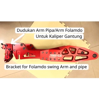 DJB dudukan arm pipa bracket swing pipe kaliper gantung