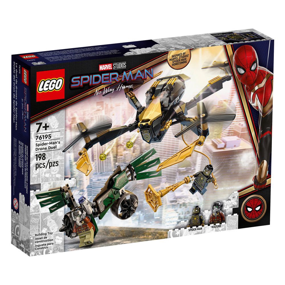 【積木樂園】樂高 LEGO 76195 Marvel系列 蜘蛛俠的無人機決鬥
