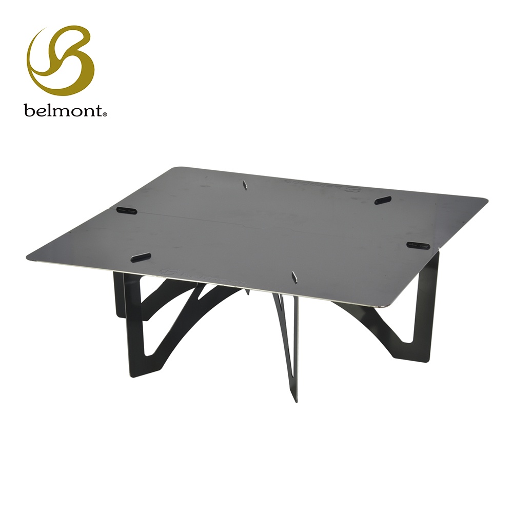 日本Belmont 焚火台桌 BM-155 (附收納袋) 日製露營矮桌 萬用摺疊桌 耐熱桌 戶外邊桌