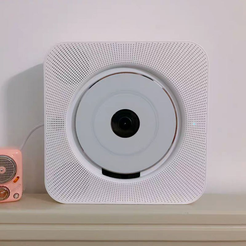 爆款 台灣現貨 壁掛式cd播放機藍牙音樂cd專輯播放器英語學習機便攜復古黑膠ins 蝦皮購物