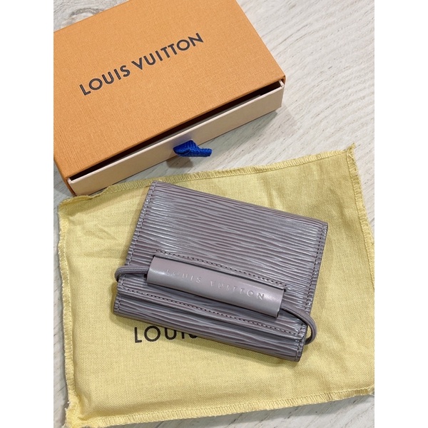 【LOUIS VUITTON】二手 LV EPI水波紋紫芋色/三折短夾/腰包/記事本