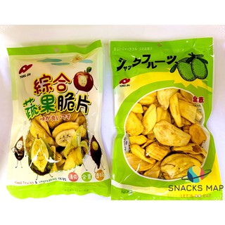 [SNACKS MAP零食地圖]統記 波羅蜜脆片 蔬果脆片 綜合水果脆片 果乾 水果脆片 蔬菜脆片 100g 全素