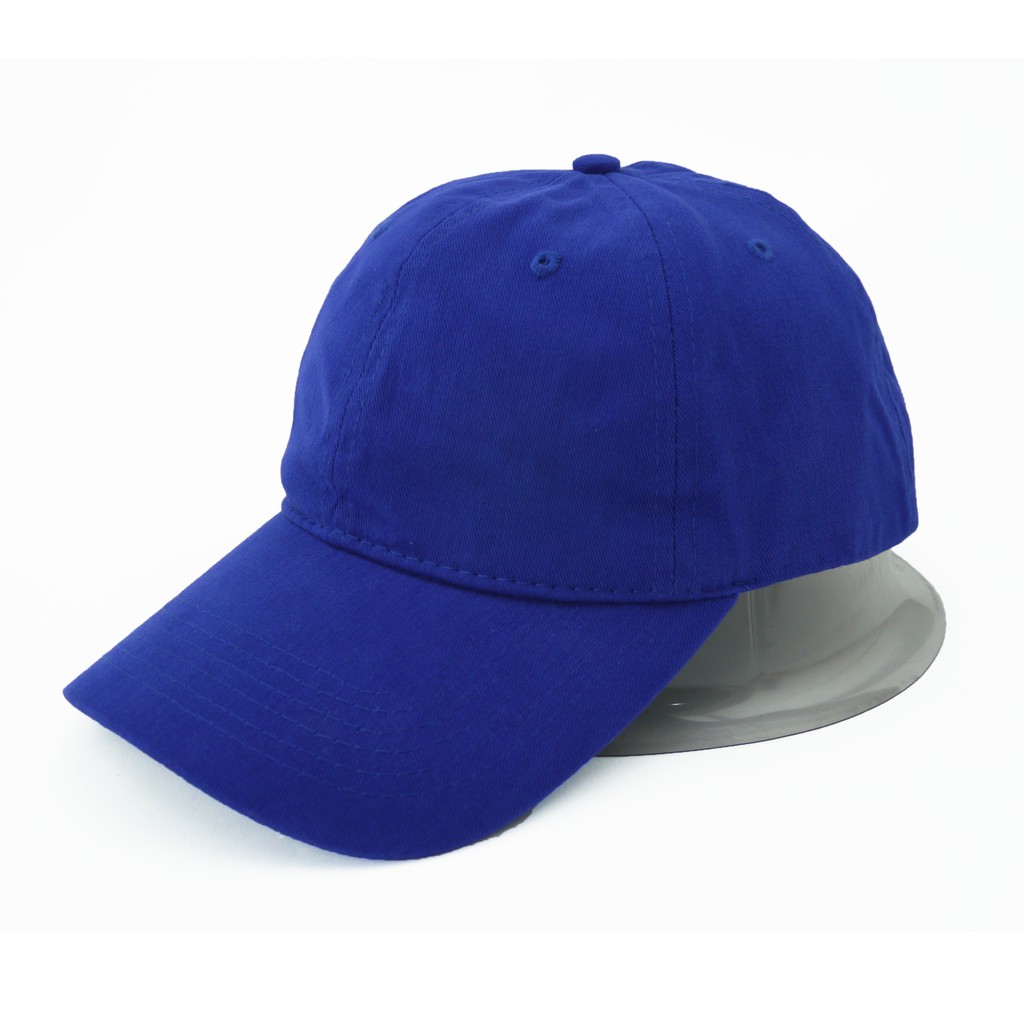 虎斑喵帽舖~美國 PACIFIC 寶藍色素色軟式棒球帽老帽 金屬扣環~帽圍 58 cm~限量