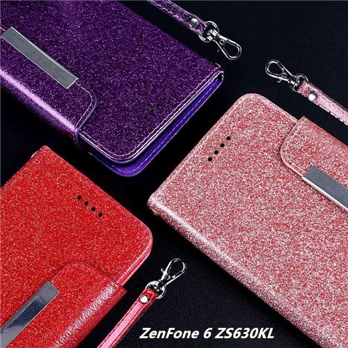 華碩 ZenFone 6 ZS630KL I01WD 閃粉 皮包款 磁扣 插卡 皮套 保護殼 保護套 殼 套