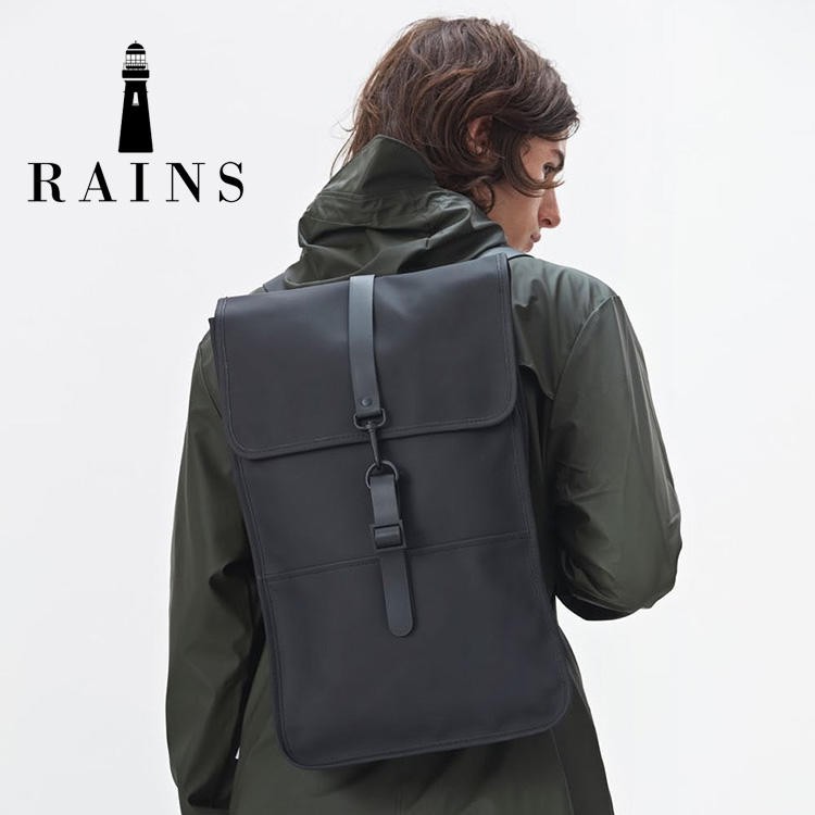 北歐丹麥【RAINS】正品  Mini 背包 防水 防雨 單扣 筆電後背包  全新現貨深藍NAVY