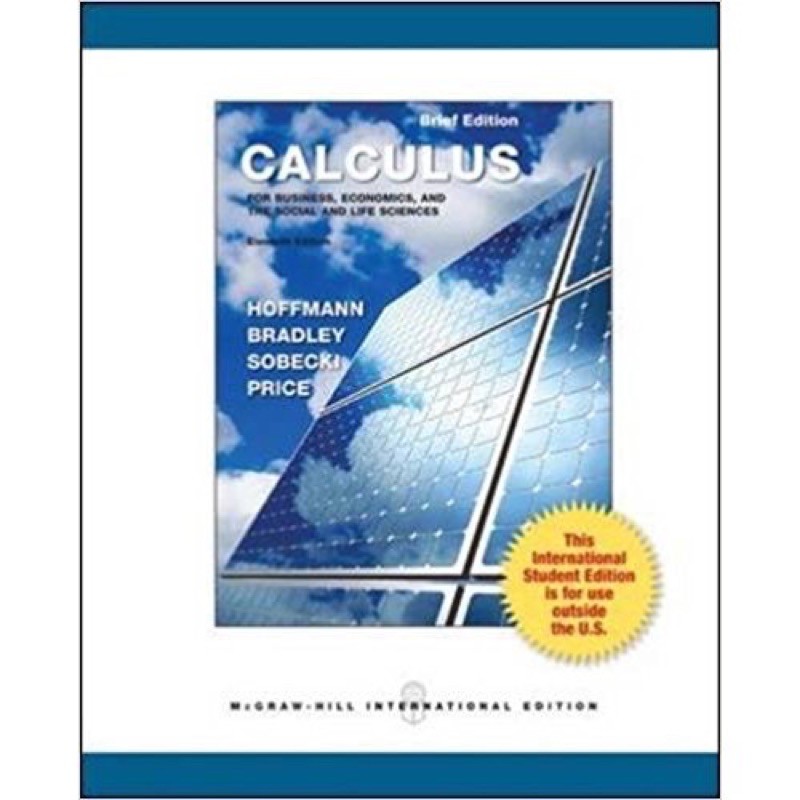 微積分 Calculus for business economics and the social 11 大學