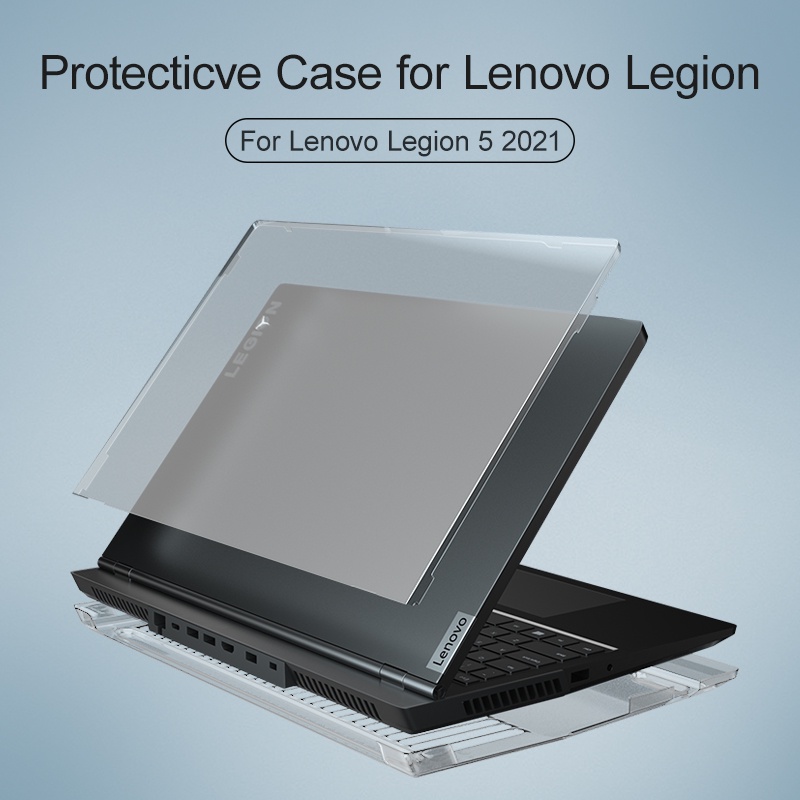 適用於 Lenovo Legion 5 15.6 英寸 2021 保護 PVC 硬殼筆記本保護套啞光透明 Loptop
