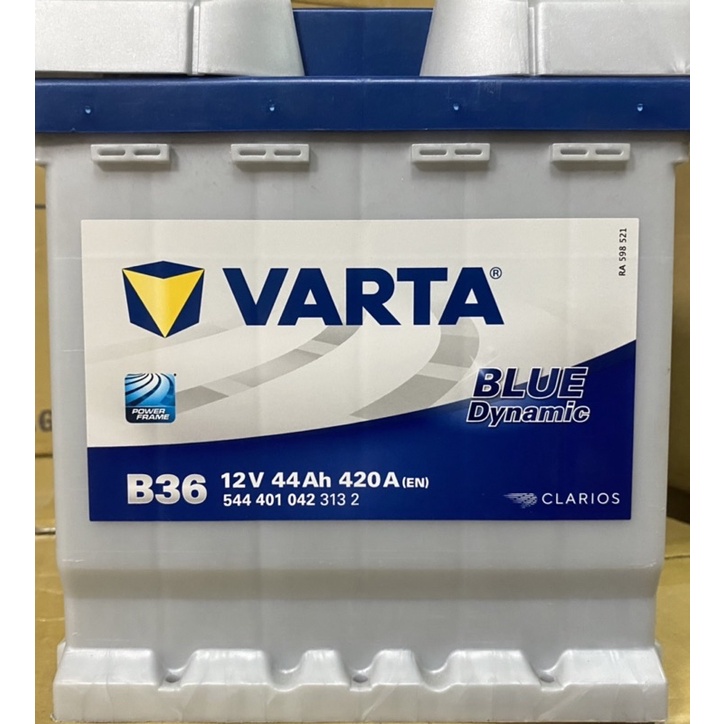 德國華達 VARTA B36 44AH LN0 BLUE DYNAMIC德國🇩🇪原裝製造進口 全新公司貨