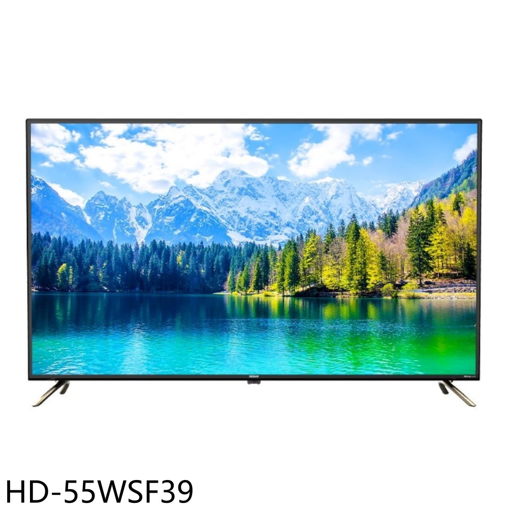禾聯55吋4K連網電視HD-55WSF39 (無安裝) 大型配送