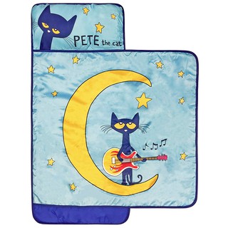 預購 美國帶回 Pete The Cat 可愛帆布鞋皮特貓 幼兒園午睡 睡墊 枕頭+毯子 外出旅行 過夜 粉絲最愛