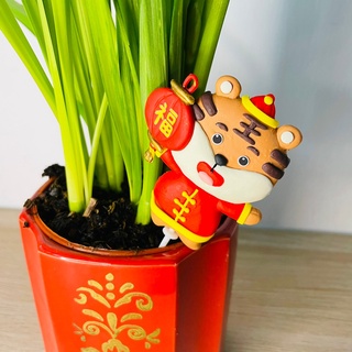 Rainxpluie 知雨若泥 多肉•植物•居家佈置•園藝裝飾•療癒•花盆•盆栽•園藝•小物花插 金虎福氣燈籠迎新年