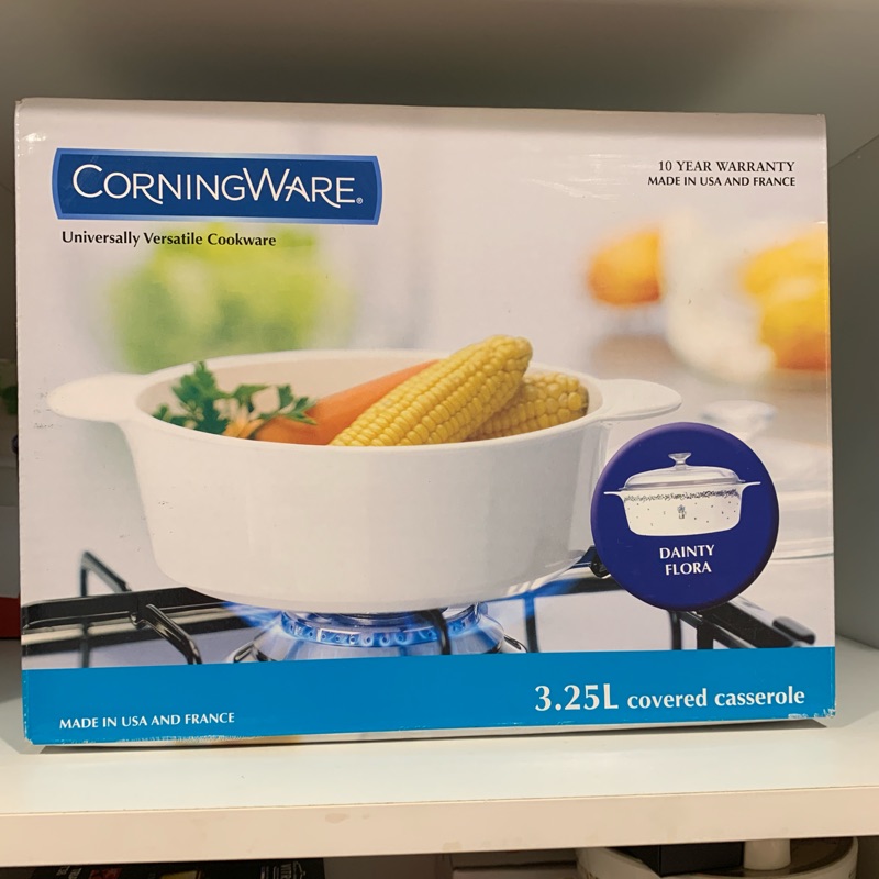 美國康寧 Corningware 3.25L/2.25L圓型康寧鍋