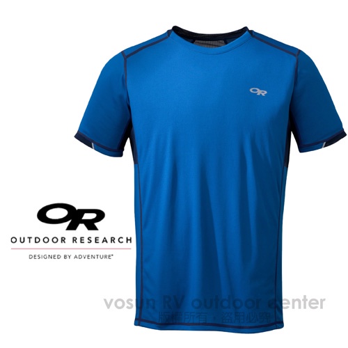 【美國 Outdoor Research】男款 OCTANE S/S TEE輕量快乾抗菌圓領短袖排汗上衣_50070 藍