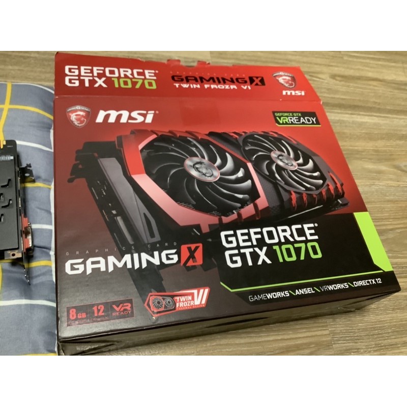 微星 MSI GeForce GTX 1070 GAMING X 8G原廠保固中