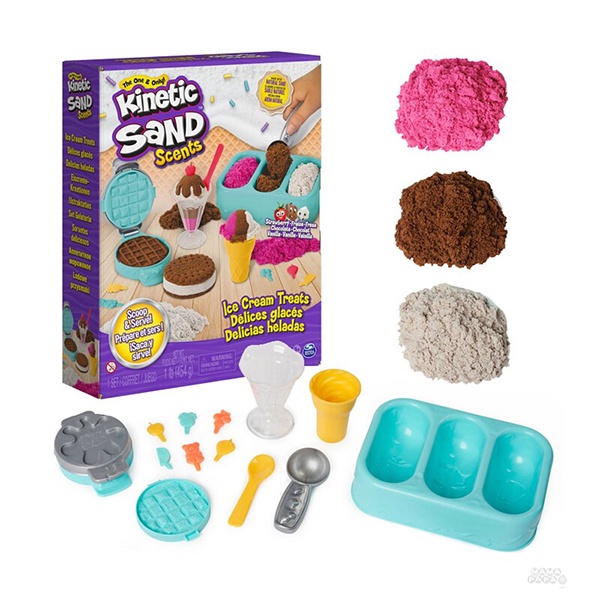 【瑞典 Kinetic Sand 動力沙】冰淇淋甜心遊玩組