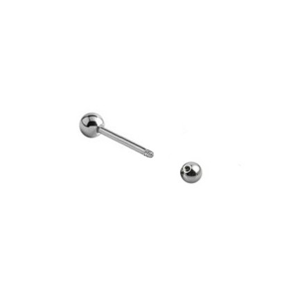 醫療鋼素面雙圓球鎖珠式耳環安全耳環防過敏耳環 蝦皮購物