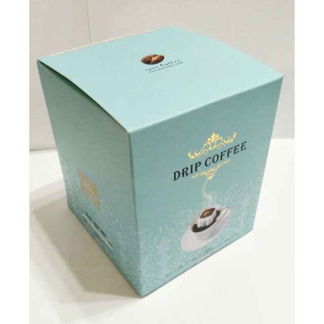【50個 蒂芬妮藍掛耳濾泡咖啡紙盒10入裝】【榮豆咖啡生豆】精裝紙盒